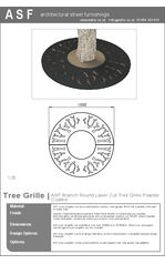 ASF Branch Round Steel Tree Grille
