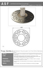 ASF Branch Round Stainless Steel Tree Grille