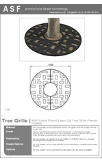 ASF Cubes Round Mild Steel Tree Grille