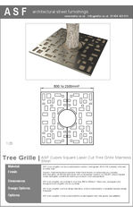 ASF Cubes Square Stainless Steel Tree Grille