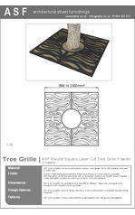 ASF Rivulet Square Mild Steel Tree Grille