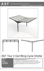 ASF Tour 2 Gull Wing Cycle Shelter
