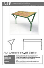 ASF Green Roof Single Cycle Shelter