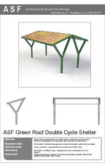 ASF Green Roof Double Cycle Shelter