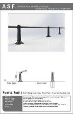 ASF Belgrave Recycled Knee Rail Post