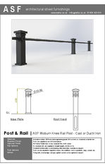 ASF Woburn Recycled Knee Rail Post