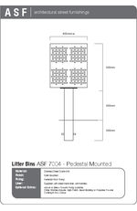 ASF 7004 litter bin