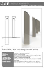 ASF 010 Triangular Steel Bollard