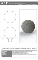 ASF Organic Spherical Granite Bollard