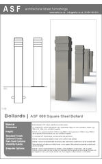 ASF 008 Square Steel Bollard