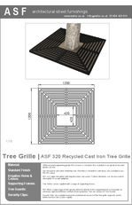 ASF 320 Cast Iron Tree Grille