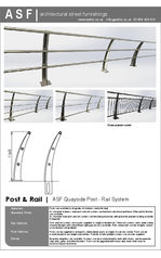 ASF Stainless Steel Quayside Post and Rail
