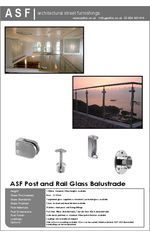 ASF Post and Clamp Glass Balustrade