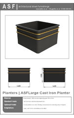 ASF Large Cast Iron Planter