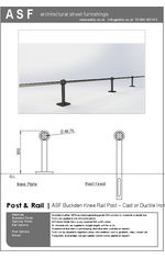 ASF Buckden Cast Iron Knee Rail Post