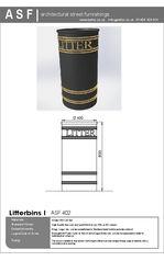 ASF 402 Cast Iron Litterbin