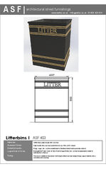 ASF 403 Cast Iron Litterbin