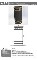 ASF 404 Cast Iron Litterbin