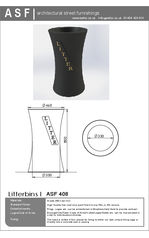 ASF 408 Recycled Cast Iron Litterbin