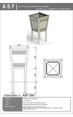 ASF 7001 Stainless Steel Litterbin