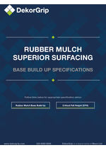 Rubber mulch - base build up spec