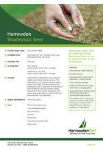 Harrowden Shadesman Lawn Seed