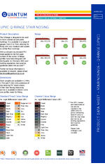 Q-Range stair nosing - PVC