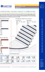 Quantum flooring stair nosings installation and trims