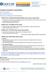 Quantum flooring stair nosings cleaning guidelines