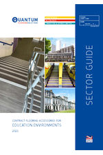 Contract flooring accessories for education environments