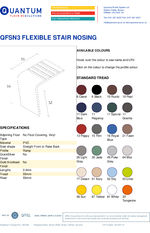 QFSN3 flexible stair nosing