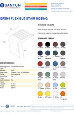 QFSN4 flexible stair nosing