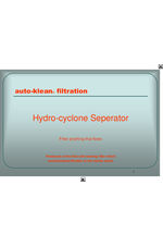 Hydro-cyclone separator brochure