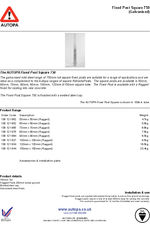 AUTOPA Fixed Post Square 750 - Galvanised