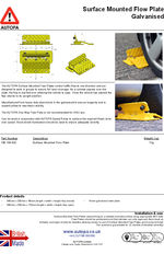 AUTOPA Surface Mounted One-Way Flow Plate