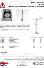AUTOPA RetractaPost 745 - Round