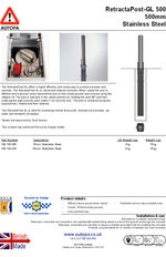 AUTOPA RetractaPost-GL 500 - Stainless