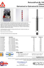AUTOPA RetractaPost-GL 745 - Galvanised
