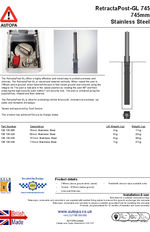 AUTOPA RetractaPost-GL 745 - Stainless