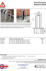 AUTOPA Post Protector Stainless Steel