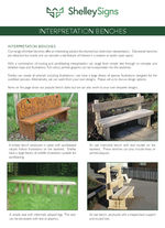 Interpretation benches