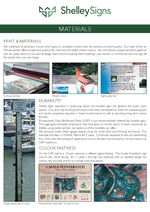 Outdoor signs - print and materials options