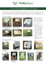 Framing options for outdoor signs