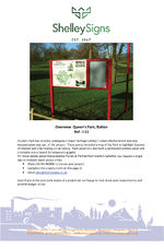 Interpretation signage - Queen's Park, Bolton