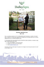 Interpretation signage - Warfleet Creek