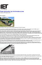 IET article on Archimedes Screw 
