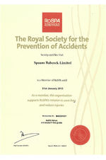 RoSPA certificate