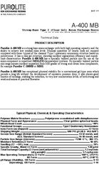 A-400 M Strong-Base Type I (Clear Gel) Anion Exchange Resin