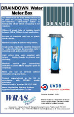 Draindown Water Meter Box 