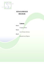 Sewaco Service Brochure